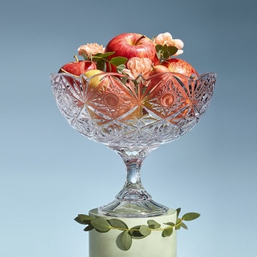 Cristalit Bohemia - Bol tip fructiera pe piedestal 22 cm Mirabella - Img 2