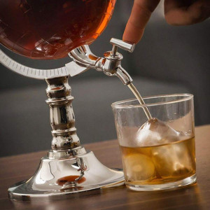 Decantor Glob Pamantesc cu robinet dozator pentru bauturi - Img 2
