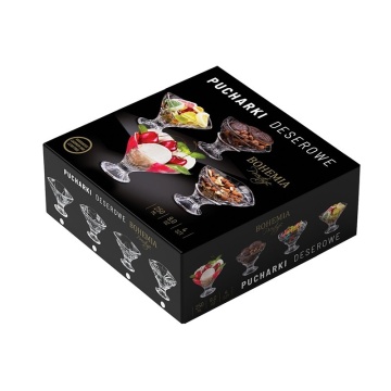 Bohemia Prestige - Set Bol cu capac 18 cm si 4 Cupe desert Olivo 13,5 cm - Img 9