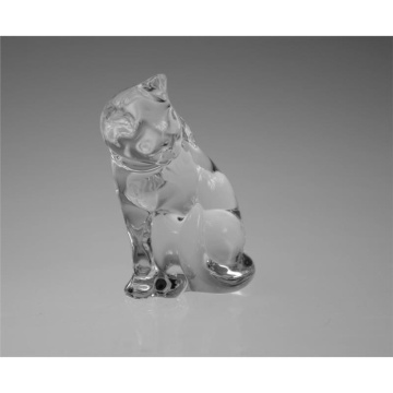 Cristal Bohemia - Figurina pisica 9 cm - Img 3