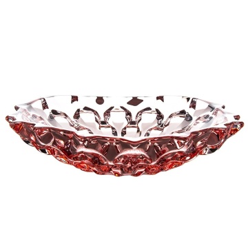 Cristal Bohemia - Platou intins 35 cm Zefir roz - Img 2