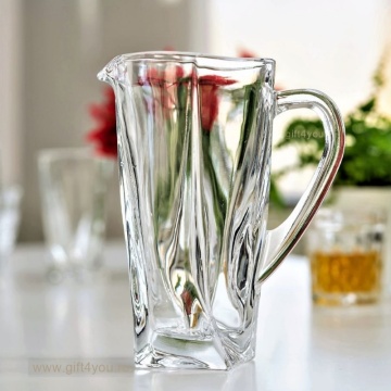 Cristal Bohemia - Set carafa + 6 pahare de apa Twister - Img 2