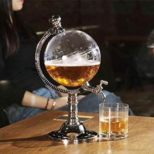 Decantor Glob Pamantesc cu robinet dozator pentru bauturi - Img 3