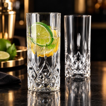 Pahare apa, limonada sau cocktail Valse 360 ml Cristalit Luxion