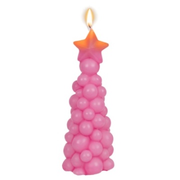 Set 3 lumanari decorative Brad de Craciun – Design modern Bubble - Img 4
