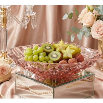 Cristal Bohemia - Platou intins 35 cm Zefir roz