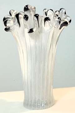 Vaza din sticla de Murano Equina Pinto H37 Ø25 cm