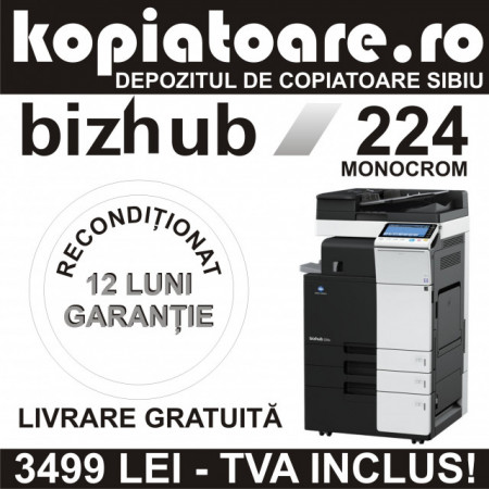 Konica Minolta BizHub 224 alb/negru Second Hand