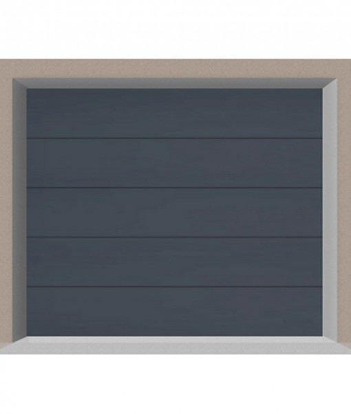 Usa de garaj sectionala, doorTECK, fara linie, gri antracit, 2800 x 1830 mm