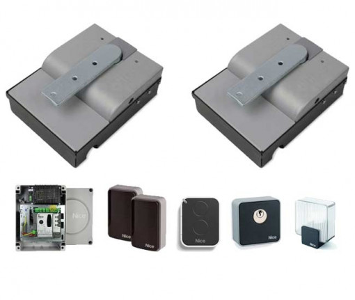 Kit automatizare ingropata pentru porti batante, Nice, S-FABKIT 2024, 2,3m, 24 Vcc, SFAB2024BDKCE
