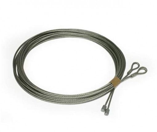 Set cabluri pentru usi de garaj, H=2500mm arcuri in fata, 3mm grosime
