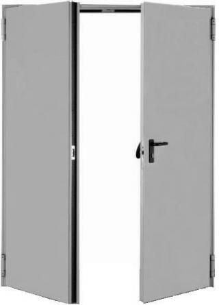 Usa metalica multifunctionala, cu 2 canate, 1800 x 2050