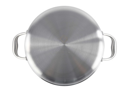 Cratita din inox, cu capac din sticla, invelis anti-aderent honeycomb, compatibila plita cu inductie, 24 cm, 6.30 l, Grunberg GR9524 - Img 4
