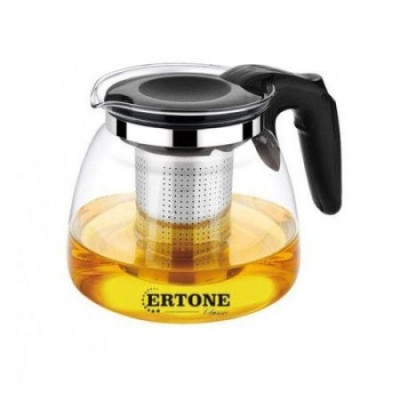 Ceainic din sticla Ertone ERT-MN 151 , filtru din inox , cap 1100 ml
