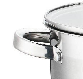 Cratita din inox, compatibila cu plita cu inductie, cu capac din sticla, 22 cm, 4.50 l, Grunberg GR7022 - Img 3