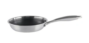 Tigaie inox GRUNBERG GR9824, anti-aderent honeycomb, 24x5cm, capacitate 1.6L