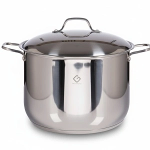 Oala inox cu capac , 24 cm , 9 l , Grunberg GR3124