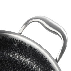 Cratita din inox, cu capac din sticla, invelis anti-aderent honeycomb, compatibila plita cu inductie, 24 cm, 6.30 l, Grunberg GR9524 - Img 3