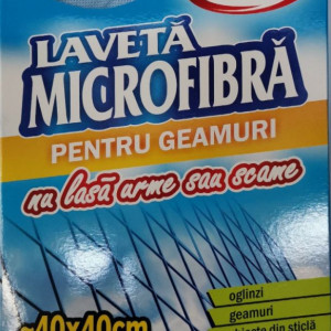Laveta microfibra pentru geam