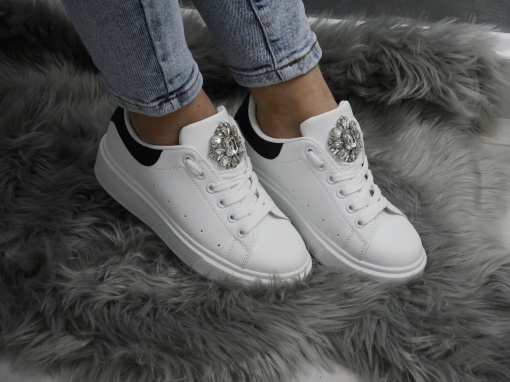 Pantofi Sport Damă White/Black C20131