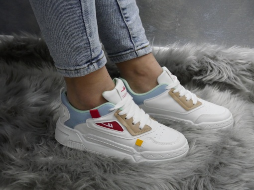 Pantofi Sport Damă White/Blue E23