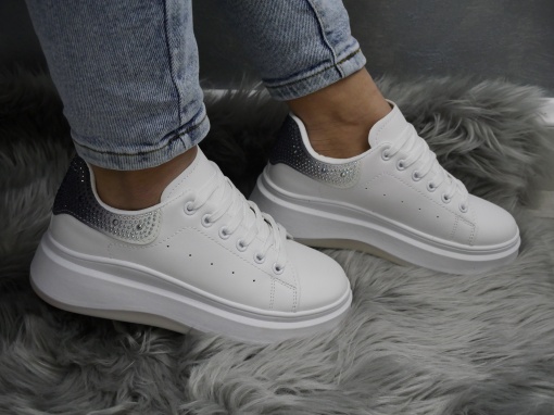 Pantofi Sport Damă White/Black SL8830