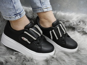 Pantofi Damă Sport Black B1069 - Img 2