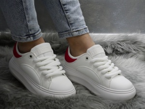 Pantofi Sport Damă White/Red YZ158 - Img 4
