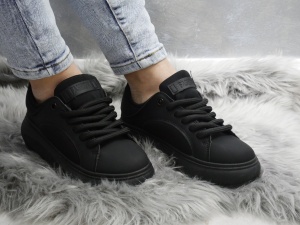 Pantofi Sport Damă Black YZ157 - Img 4