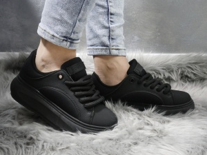 Pantofi Sport Damă Black YZ157 - Img 5