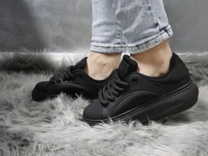 Pantofi Sport Damă Black YZ157 - Img 6
