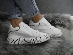 Pantofi Sport Damă White 2213 - Img 2