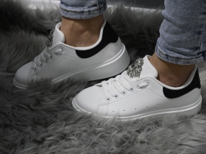 Pantofi Sport Damă White/Black C20131 - Img 5