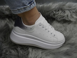 Pantofi Sport Damă White/Black SL8830 - Img 3