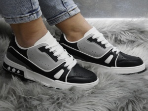Pantofi Sport Damă Black/Grey S0906 - Img 3