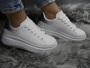 Pantofi Sport Damă White/Black SL8830 - Img 5