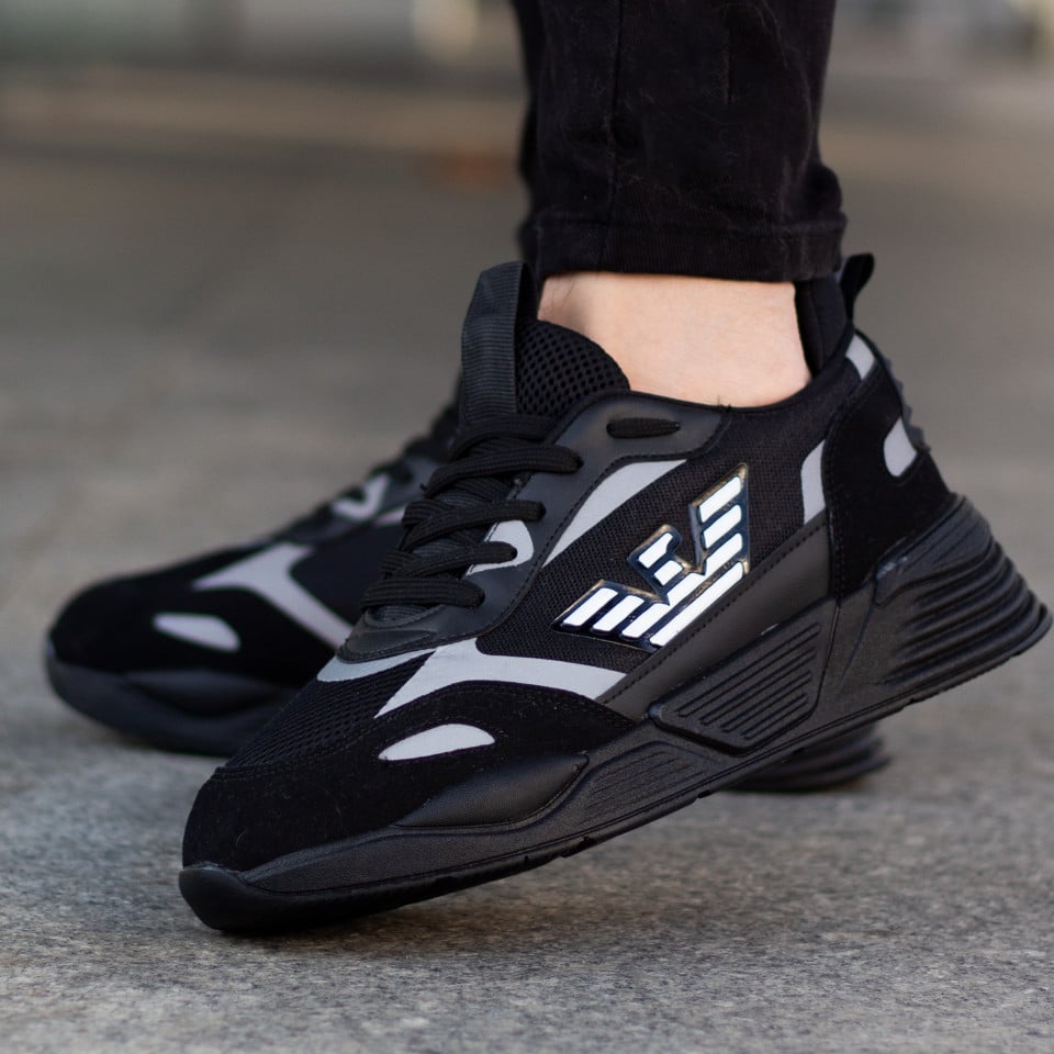 Adidasi Eagle Reflector Negru - 3 | YEO