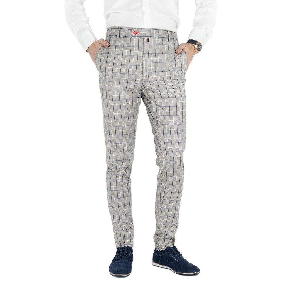 Pantaloni Eleganti Mansfield Gri BL - 1 | YEO