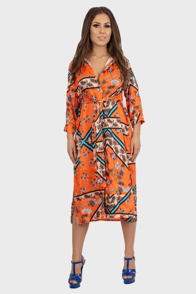 Rochie Midi Orange - 1 | YEO