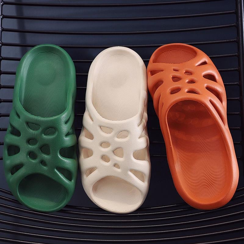 Papuci unisex bej - SLIDES - 2 | YEO