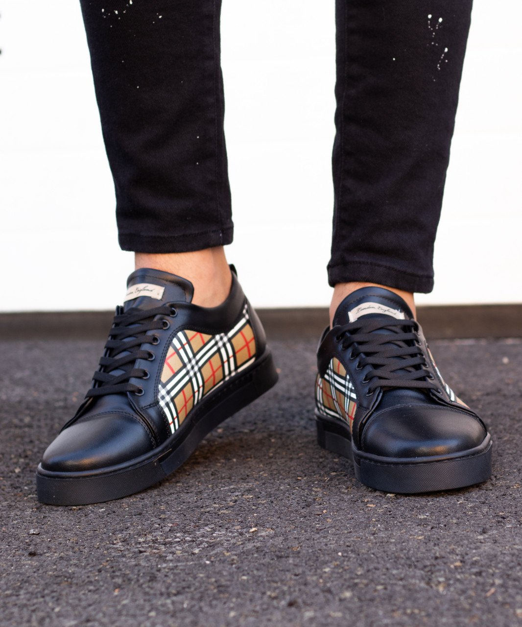 Adidasi LONDON - Negru total - 3 | YEO