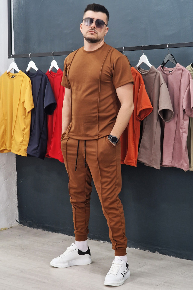 Compleu Exclusive Bumbac Lines Sepia - 4 | YEO