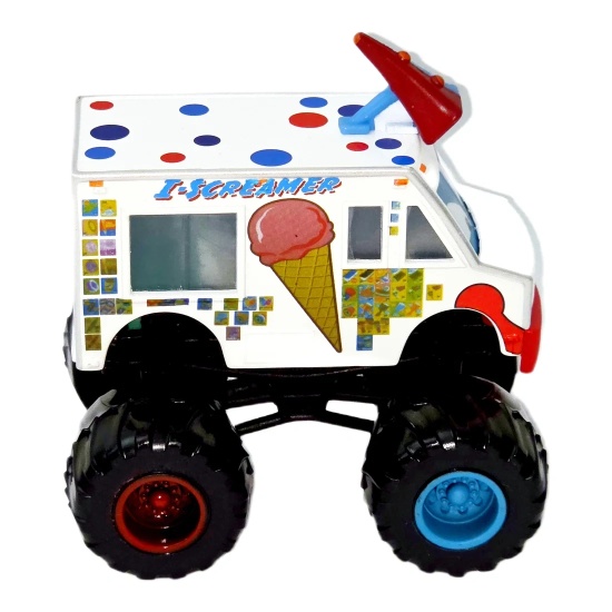 I-Screamer - Monster truck alb cu buline colorate | Cars - Img 4