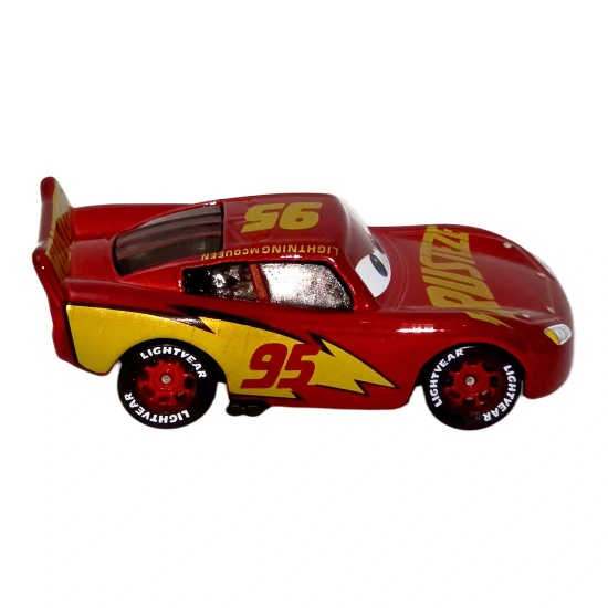 Lightning McQueen — Rust-eze roșie #95 cu eleron inscripționat | Cars - Img 3