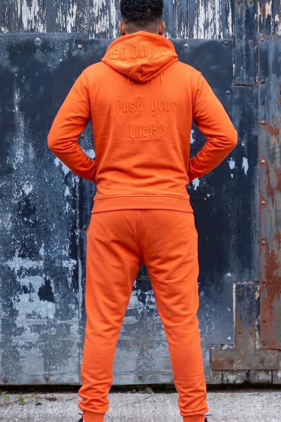 Trening din bumbac cu logo brodat - PRiMal ORANGE - Img 3