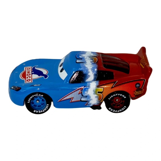 Lightning McQueen — Dinoco albastru-roșu cu eleron | Cars - Img 2