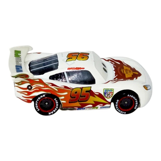 Lightning McQueen — Mașină albă #95 cu flăcări | Cars - Img 3