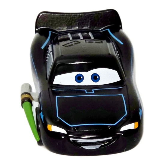 Lightning McQueen - Mașină neagră cu accesorii de agent | Cars - Img 2