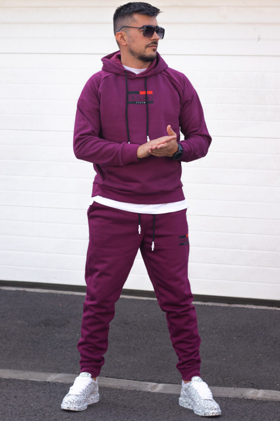 Trening din bumbac vatuit - Exclusive AKG Bordo
