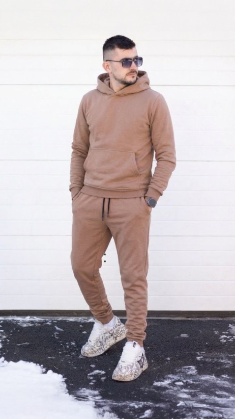 Trening oversized din bumbac gros - OSLO TAN - Img 4